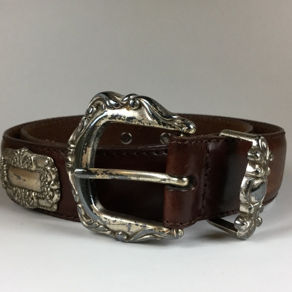 Fossil Accessories - Fossil Leather Belt with Embellished hardware